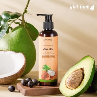 Dầu xả Dừa Oliu - Hết xơ rối, chẻ ngọn Giọt Lành 250gram