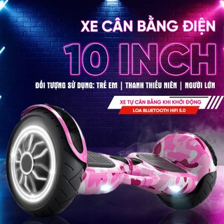 [Bảo Hành 12 tháng ] Xe cân bằng Kết nối Bluetooth 2 bánh thông minh lớn 8 inch + Phát nhạc + Đèn LED siêu ngầu