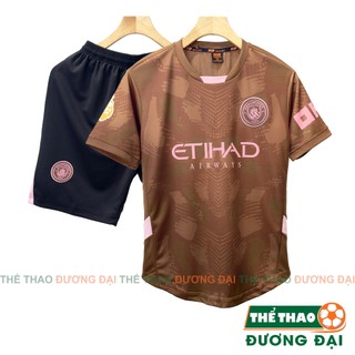 Quần Áo Bóng Đá, Đồ Đá Banh MC Nâu 2024 2025 Thun Mè Cao Cấp Không Nhăn Không Xù Lông Thể Thao Đương Đại