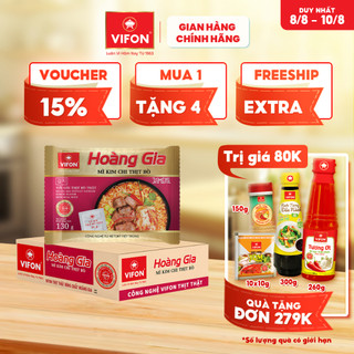 -thùng 18 gói mì kim chi thịt bò hoàng gia vifon 130gr / gói