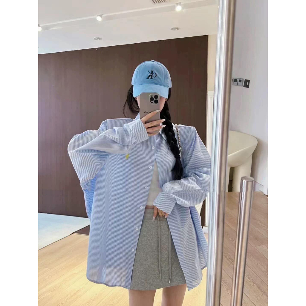 Sơ Mi Kẻ Thêu Ngựa M27