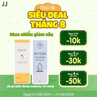 LÕI LỌC NƯỚC VÒI SEN IVY FILTER, EVERVITA NỘI ĐỊA HÀN QUỐC
