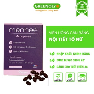 Viên uống nội tiết tố nữ Manhae Menopause tăng cường sinh lý điều hòa kinh nguyệt, cân bằng nội tiết tố nữ