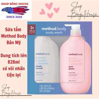 Sữa tắm method body organic 828ml bản mỹ