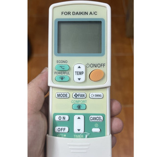 (HÀNG CHÍNH HÃNG GIÁ RẺ 39,9K) REMOTE máy lạnh DAIKIN 1 VÀ 2 CHIỀU INVERTER ECONO -Bh 3 tháng lỗi trả đổi miễn phí