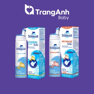 Xịt mũi muối biển cá heo vàng và cá heo cam Sterimar Pháp cho bé