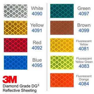 Băng keo phản quang kim cương Màu Cam 3-M 4084 Diamond Grade DG3 Reflective Sheeting 30mmx1m ducthanhauto