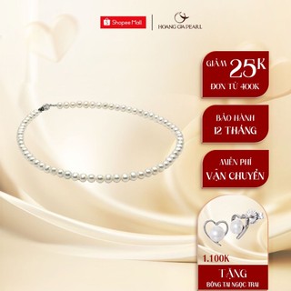 Chuỗi cổ ngọc trai cao cấp vòng cổ ngọc trai thật làm quà tặng Hoàng Gia Pearl C1134