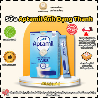 Michibaby- sữa aptamil anh dạng thanh đầy đủ số 1,2 hộp 24 thanh - mc265