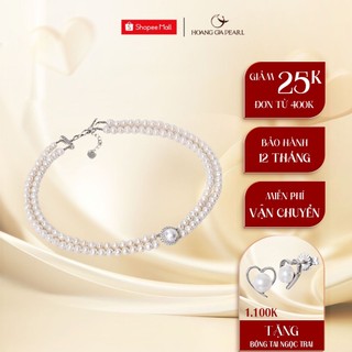 Chuỗi cổ ngọc trai cao cấp vòng cổ ngọc trai thật làm quà tặng Hoàng Gia Pearl C2164