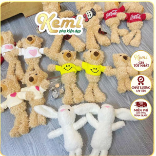 Ghim cài trang trí váy áo thú nhồi bông gấu cài mini Kemi phụ kiện may mặc