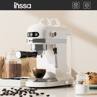 INSSA Máy pha cà phê Đánh bọt sữa 20Bar Bán tự động Đồ dùng gia đình KFJH007