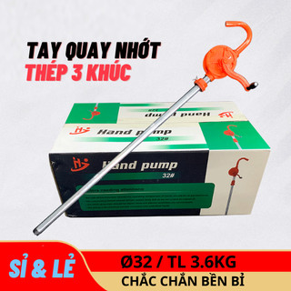 Bơm dầu nhớt tay quay oriental r32 dài 1350mm - chất liệu hợp kim gang ống thép 3 khúc đa năng - lực hút mạnh và bền bỉ