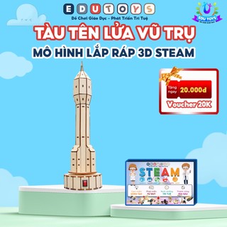 Mô hình lắp ráp steam tàu tên lửa vũ trụ lắp ráp 3d đồ chơi ứng dụng trong giáo dục khoa học & công nghệ edu toys st48