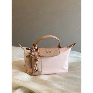 Túi mini tote lc chio2nd quai xách đeo chéo kèm charm