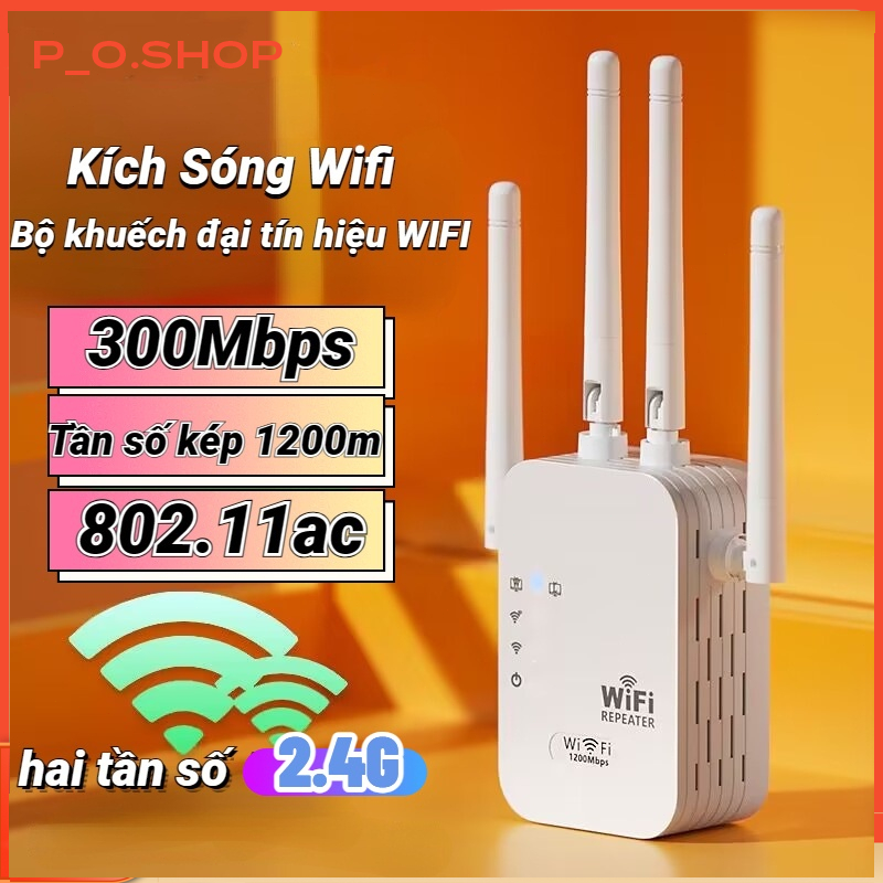 Rẻ🔥Kích sóng Wifi 4 râu tốc độ cao 300Mbs. Mở rộng vùng phủ sóng, cải thiện tốc độ mạng Wifi, Có cả 