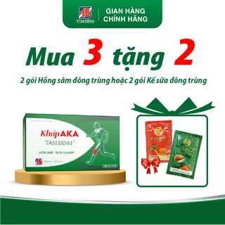 Combo 03 hộp Khớp AKA Tâm Bình - Hỗ trợ đau khớp, viêm khớp, thoái hóa khớp, hộp 60 viên