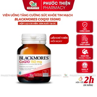 Viên uống bổ tim, hỗ trợ tim mạch Blackmores COQ10 30 viên Coenzyme Q10