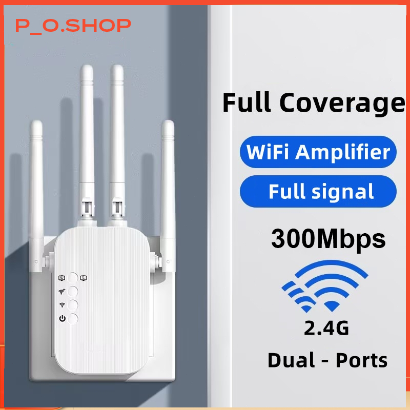 【🔥HCM】Kích sóng Wifi 4 râu tốc độ cao 300Mbs.Mở rộng vùng phủ sóng,cải thiện tốc độ mạng Wifi,Có cả 