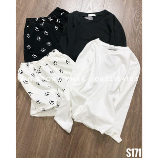 Set bộ nữ Xịn Store set thun đùi tay dài PULL & BEAR S171