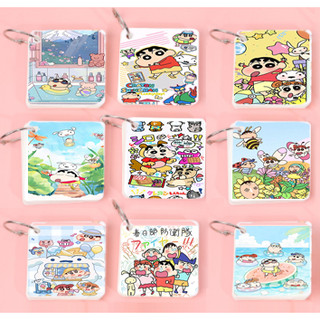 sổ note flashcard shin cậu bé bút chì in hình FCT25 sumikko