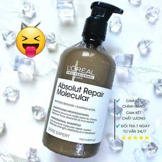 Dầu gội Serum ARM Loreal Absolut Repair Molecular phục hồi tóc mềm bóng Peptide 500ml