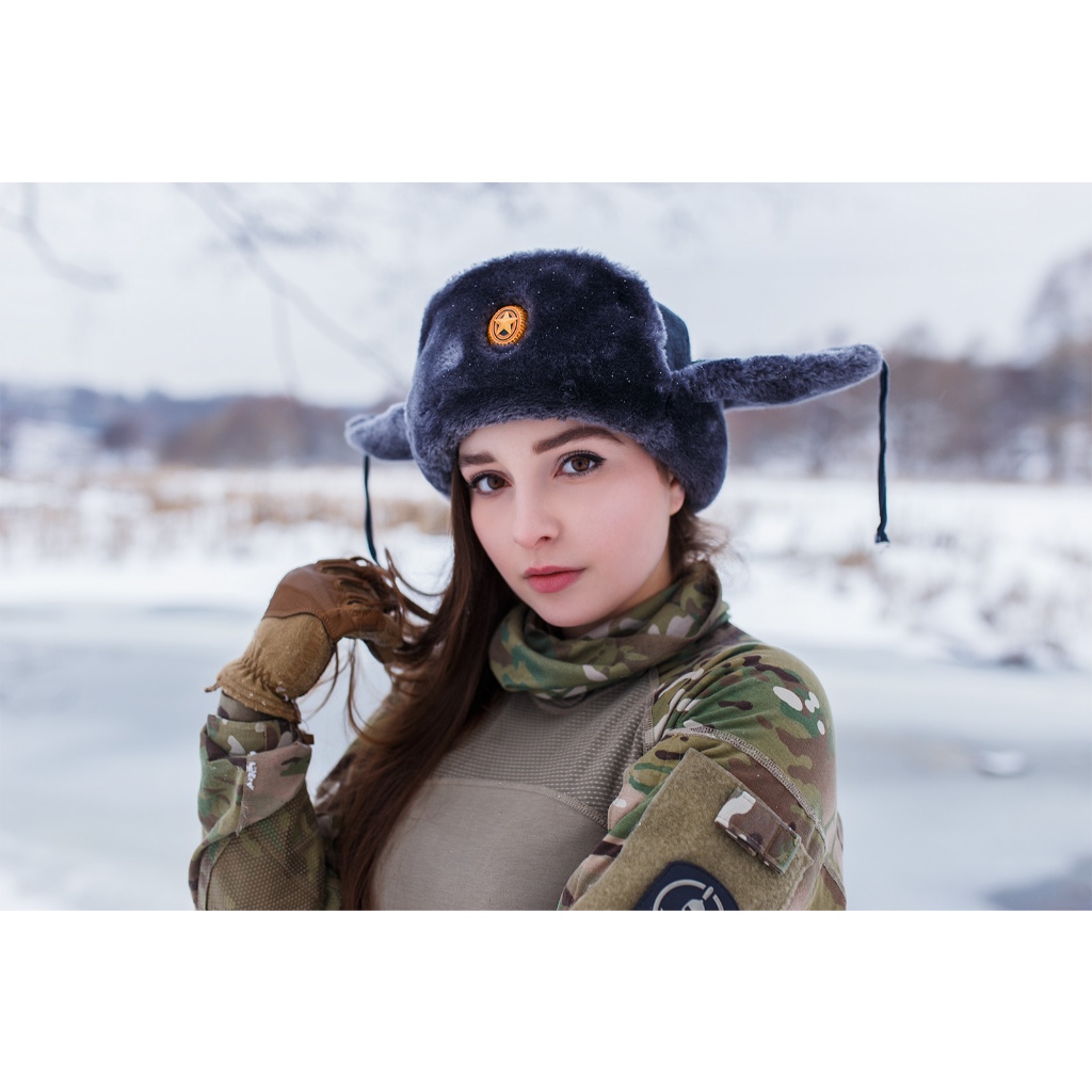 Mũ lông cừu sĩ quan Nga