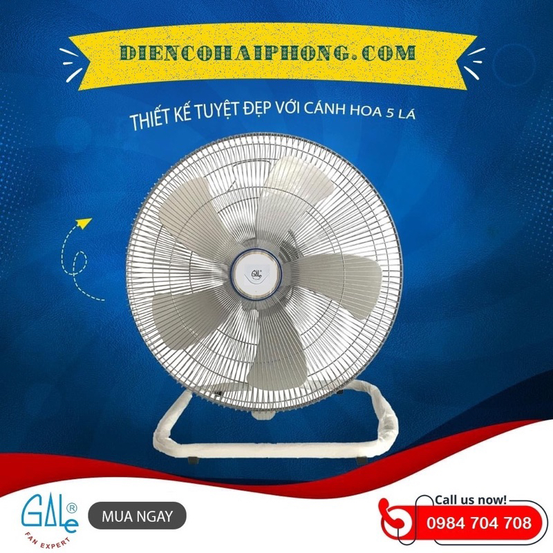 ( Tặng phích cắm có hoặc ko tuỳ đợt ) Quạt chân quỳ Gale S450 P