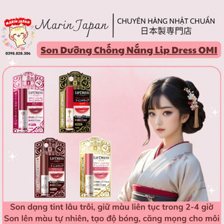 (Sale 250k-->>140k ) Son dưỡng môi Lip Dress có màu dạng son tint của Omi Nhật Bản - Made In Japan