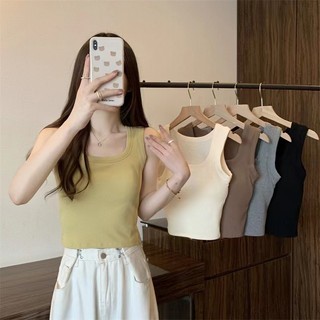 Áo ba lỗ cotton basic hàng cao cấp sẵn đệm ngực cho nữ 3198