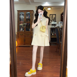 váy nữ xinh tiểu thư kiểu dáng suông a hàn quốc, đầm nữ kiểu xinh sang chảnh dạo phố HN182 nơ eo đẹp