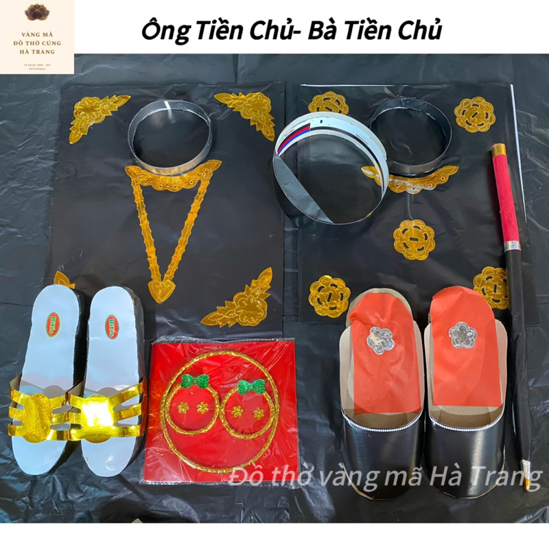 Quần Áo Ông Tiền Chủ Bà Tiền Chủ - Quần Áo Vàng Mã