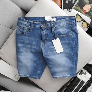 Quần jean lửng nam slimfit màu xanh dương có big size hàng cao cấp xuất khẩu