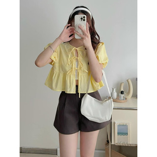 Set áo babydoll kèm quây trắng (ảnh thật/ có sẵn)