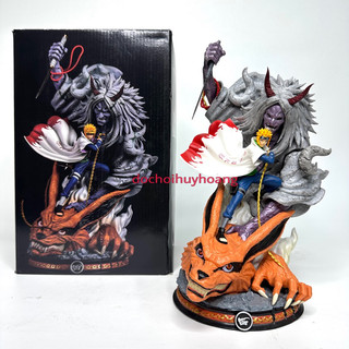 Mô hình naruto hokage đệ tứ minato thi quỷ phong tận phong ấn cửu vĩ tặng kèm led