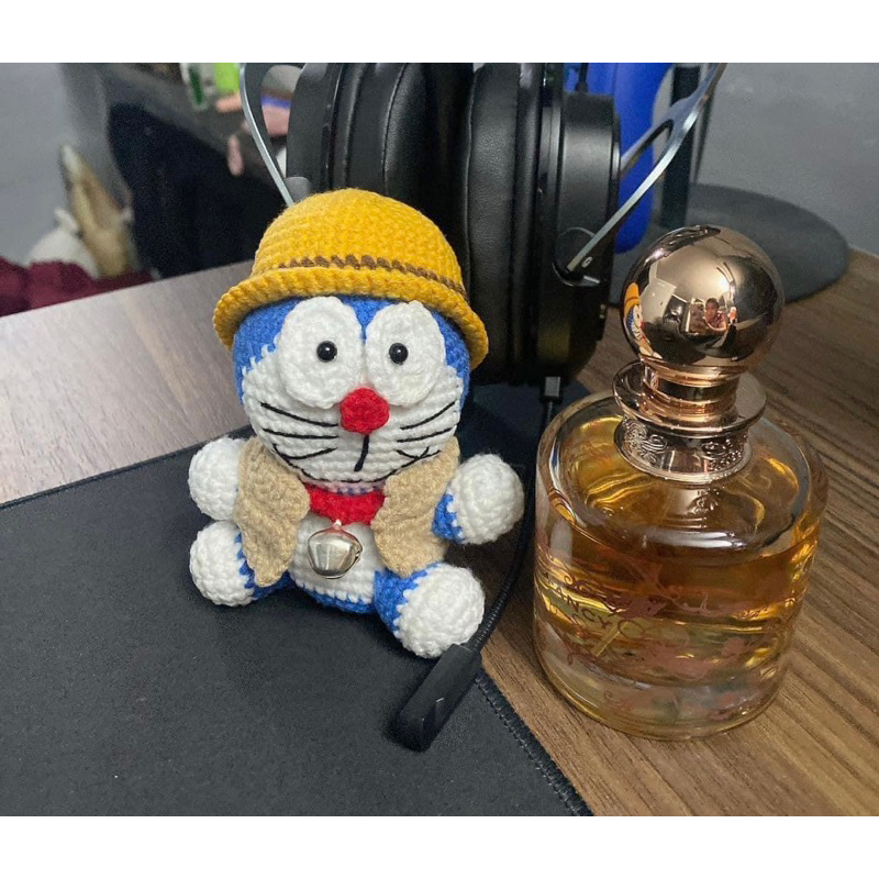 móc khoá len doraemon