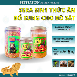 Thức ăn cho iguana SERA 5in1 100gr, 300gr, 500gr, promax giúp bổ sung dinh dưỡng cho pet