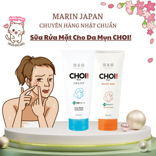 Sữa rửa mặt dành cho da mụn Kracie Hadabise CHOI Acne Care Face Wash 110g