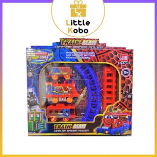 Đồ Chơi Đoàn Tàu Xe Lửa Rẻ Đường Ray Tàu Hỏa Siêu Anh Hùng Chạy Pin Trò Chơi Trẻ Em Tuổi Thơ