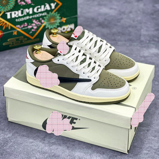 Giày Air J1 Low Golf Neutral Olive xanh chuối da phấn