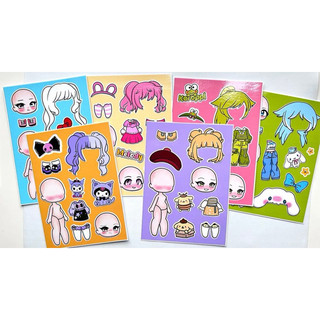 Cắt dán thủ công Kitty, Melody, Kuromi, Kerropi, Pompom, Cinamoroll