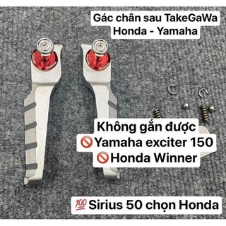 Gác chân take sau nhôm wave, sirius, dream, vision, ab, vario, future, takekawa, ex 135