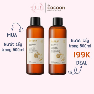  Nước Tẩy Trang Cocoon Chiết Xuất Bí Đao Và Tràm Trà 500ml Cho Da Dầu Mụn 