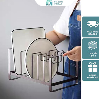 Giá cài vung, giá inox cài vung nắp nồi treo thớt sơn tĩnh điện cao cấp  không gỉ sang trọng giadung_homeab