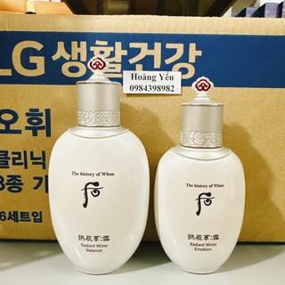 [TÁCH SÉT] Cặp nước hoa hồng + sữa dưỡng Whoo trắng full size (150ml+110ml)
