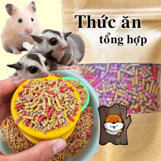 Thức Ăn Tổng Hợp 6 Loại Hạt Cho Sóc Đất, Bông Bay Úc, Bọ, Chuột Hamster, Thú Cưng Nhỏ,...