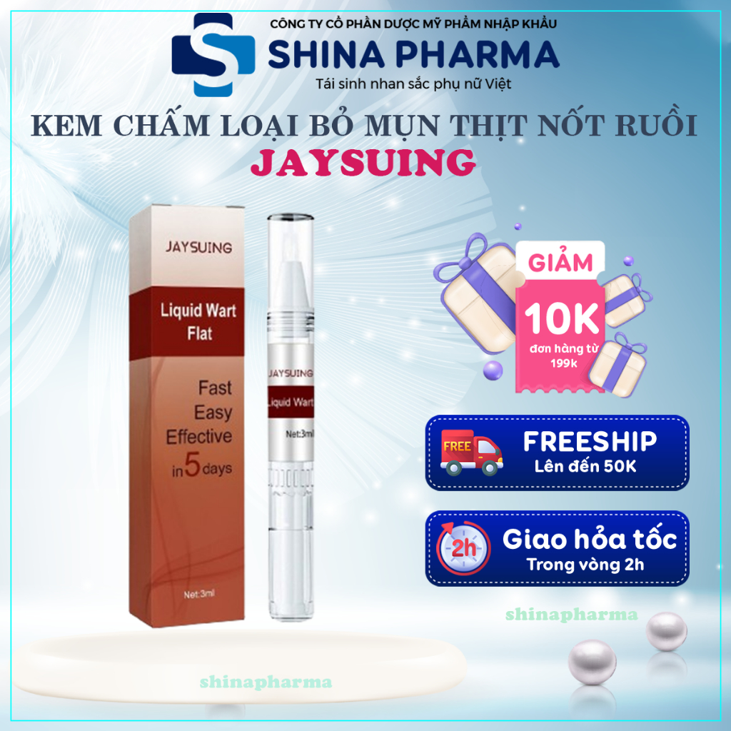 Kem Tẩy Nốt Ruồi Loại Bỏ Mụn Cóc, Mụn Cơm, Mụn Thịt, Mụn Cóc Jaysuing - Kem Jaysuing Sạch Mụn Thịt Dư Không Sẹo Tại Nhà