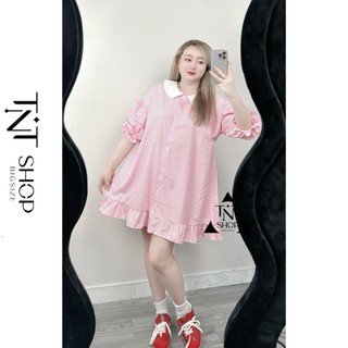ĐẦM BIGSIZE FORM BABYDOLL SỌC ĐUÔI CÁ [TNT SHOP BIGSIZE 60KG 90KG]