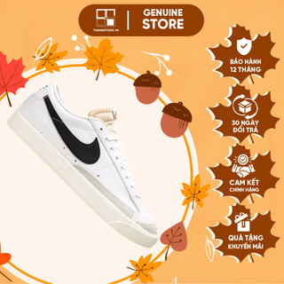 Giày thể thao nam nữ trắng đen giày blazer low platform _ hàng xuất khẩu thời trang chính hãng - nblpw
