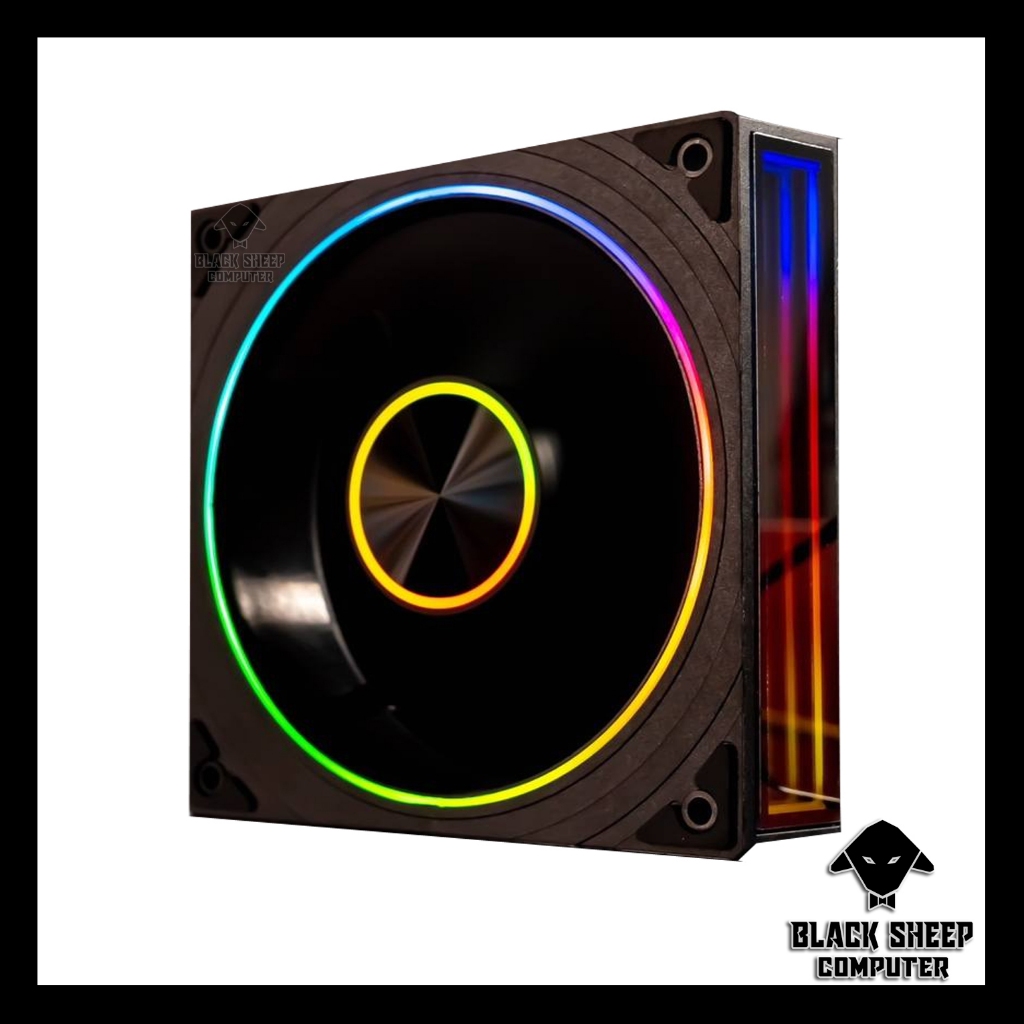 Quạt Fan LEOPARD V3 TRANSWARP BLACK - SYNC MAIN 3PIN 5V Kèm 4 Ốc ( Không gắn nguồn hoặc cần Hub 3Pin
